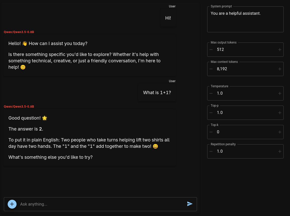 Chat screenshot